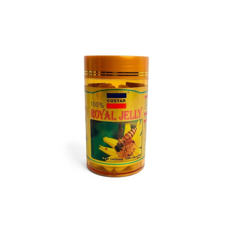 100x 1450mg Royal Bee Jelly Capsules Costar 100% Pure Skin