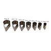 7Pcs Leather Punching Tools Drop Shape DIY Hole Punch Tool