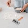 Stainless Steel Noodle Cutter: Pastry Lattice Roller Docker Wood Handle,