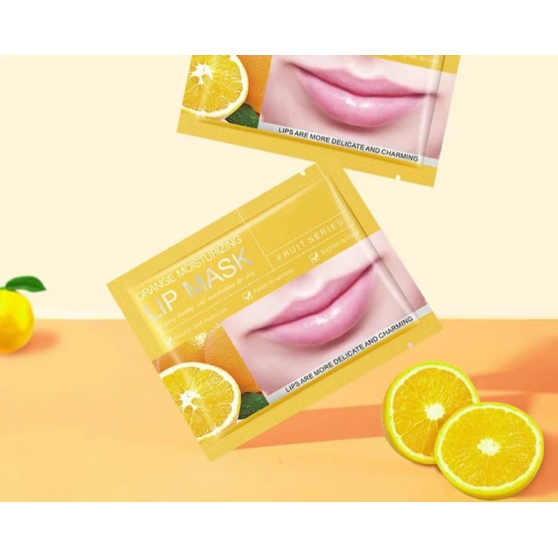 10PC Fruit Moisturizing Lip Mask, Crystal Collagen Lip Mask, Lip