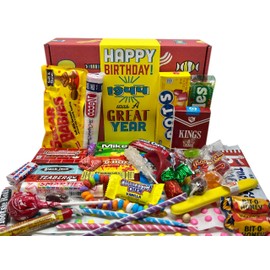 RETRO CANDY YUM ~ 1944 82nd Birthday Gift Basket Box of Nostalgic from Childhood for 82 Year Old Man or Woman Born 1944 Jr