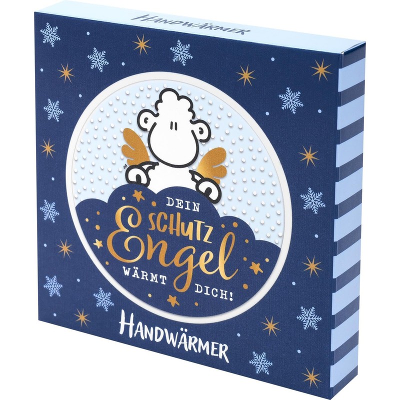 Sheepworld Hand warmer with guardian angel motif, diameter 9 cm,