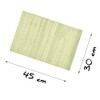 30 x 45 cm Rectangular Bamboo Table Mat - Non-slip,