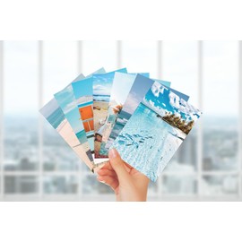 TAOLIN QING Beach Wall Collage Kit Aesthetic Pictures, 50 Pcs 4x6 Inch, Summer Beachy Room Decor Collage Print Kit, Cute Bedroom Decor for Teen Girls (Beach)