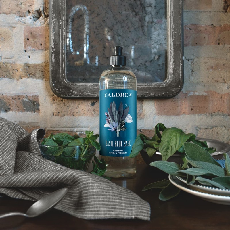 Caldrea Dish Soap, Biodegradable Dishwashing Liquid made with Soap Bark