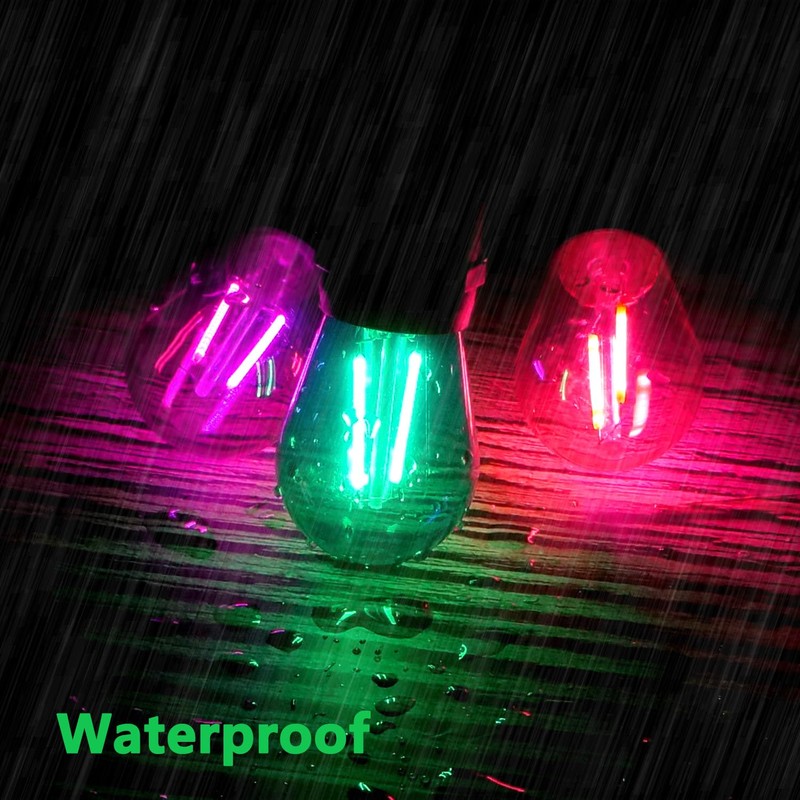 GUILEDUO 15 Pack S14 LED String Light Bulbs, Shatterproof 2