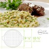 Hicook Stainless Steel Spaetzle Maker Lid with Scraper Traditional German
