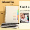 Yoment Small 5 Subject Notebook, A5 Wide Ruled with Dividers,