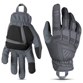Glove Station - Impulse Guard Tactical Gloves for Men - Touch Screen Working Gloves Ideal for Sports & Outdoors, Motorcycle and Hunting - Gray, X-Large