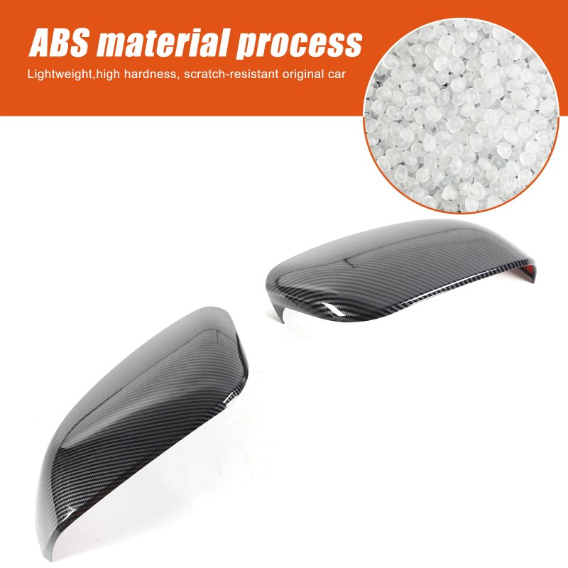 car-attention Carbon Fiber Style Rear View Mirror Outside Cover Cap
