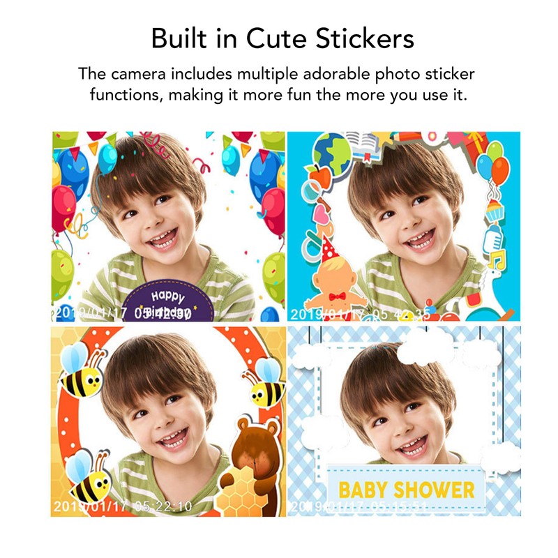 HD 1080P Digital Video Camera for Kids 2.4inch IPS Screen