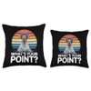 GSP What's Your Point Funny German Shorthaired Pointer Throw Pillow