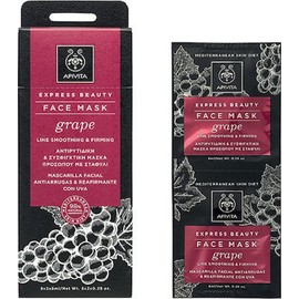 Apivita Express Beauty Anti-Wrinkle Firming Mask with Grape, 2x8ml