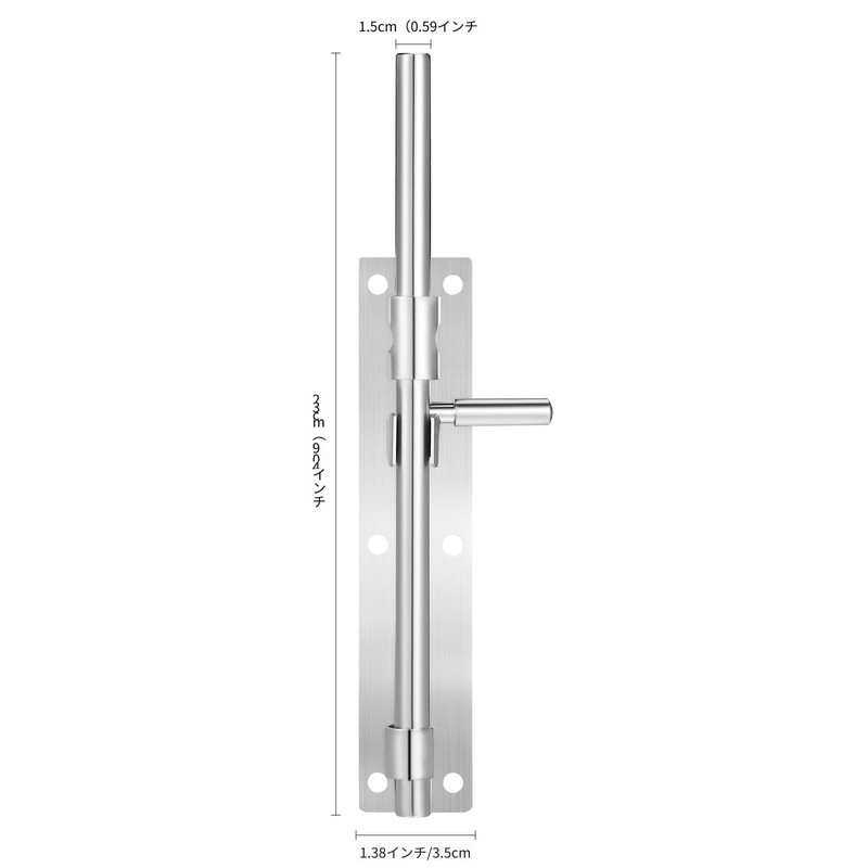 Mobestech Gate Puller Stainless Steel Strong Round Bar Latch 12
