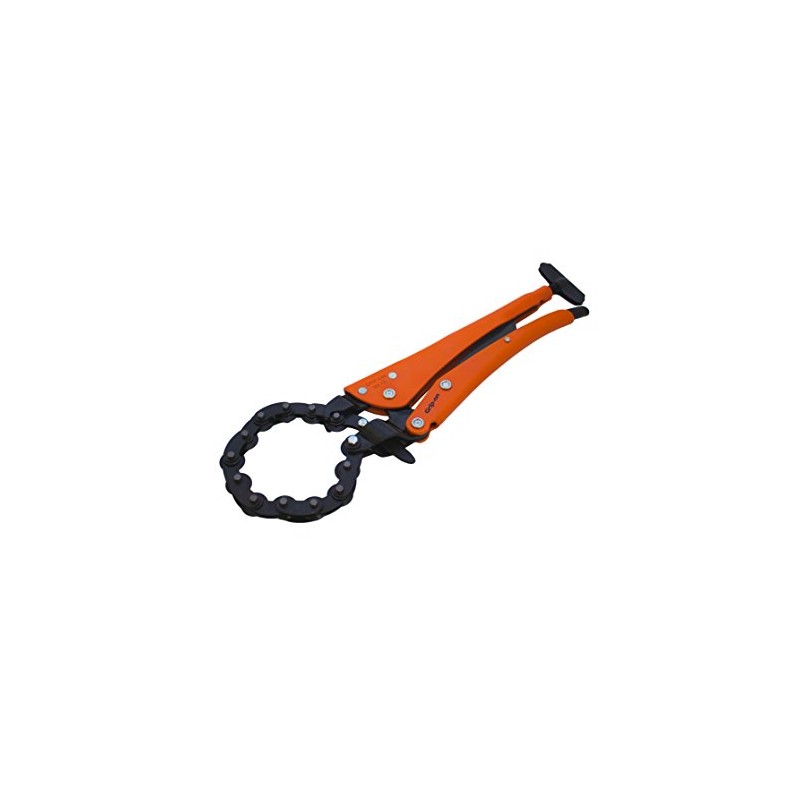 Grip-On 18212 12-Inch Chain Pipe Cutter Locking Pliers in Orange