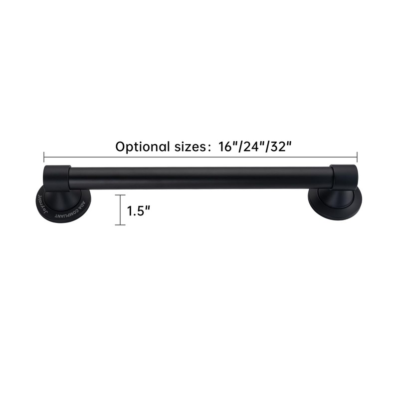 Joyrain Elderly Safety Grab Bar - ADA Certified 16/24/32 Inch