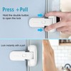Pack of 1 Fridge Lock, 2 Pieces Fridge Door Closer,