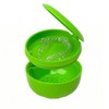 Maoerdental Retainer Cleaner Case,Double Layer No-Leak Denture Cup for Soaking