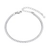 ChainsHouse 3 mm 5 mm Stainless Steel Anklet Women's Curb