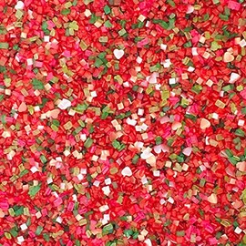 Strawberry Fields Cocktail Sugar For Glass Rims - Rimming Sugar - Red & Green - Gluten-Free - Vegan - 4 Ounce - Cool Mom Sprinkles