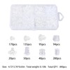 850 Pcs Rubber Earring Backs for Studs 8 Styles Clear