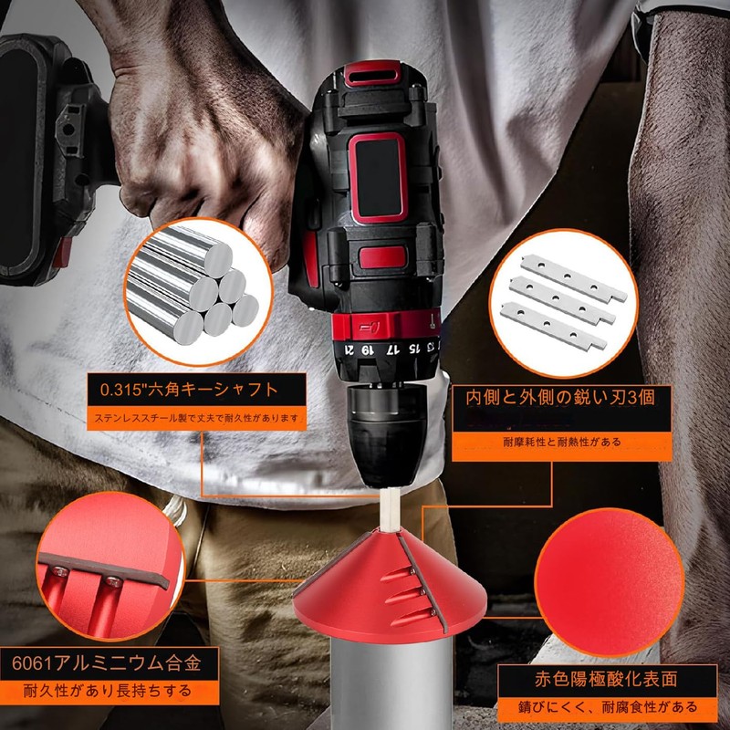 Pipe Plumbing Tools, PVC Pipe Beveling Tool, Pipe Primer, 2