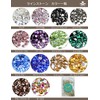 SREGIT Rhinestone Nail Parts, Glittering Glass, Nail Decoration, Large Capacity