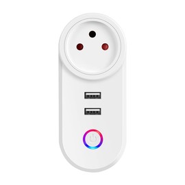 Byttlerom Israel Plug Tuya Smart Home 16A WiFi Smart Plug Power Socket USB Charge Outlet Timing Voice Control for