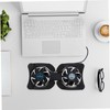 Gatuida Portable Notebook Cooling Pad 2 Fans Laptop Cooler Large