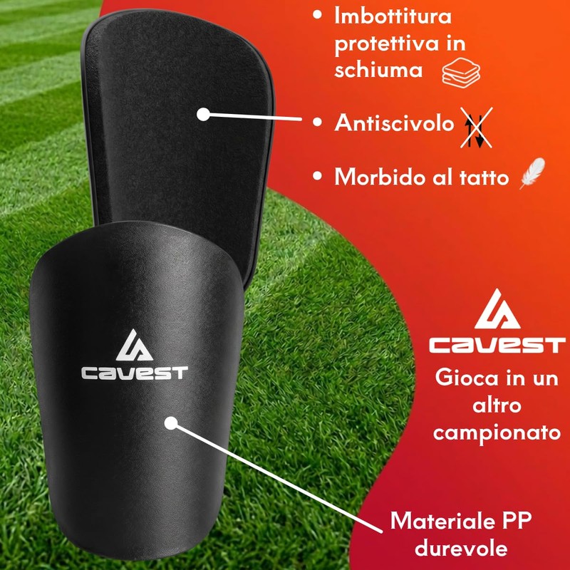 Cavest Mini parastinchi da calcio per bambini e adulti, piccoli,