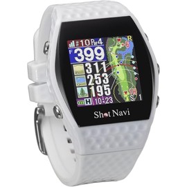 ShotNavi INFINITY (Shot Navi) WH Latest GPS Chip "M10" Green Shape Ultra-lightweight 48g Made in Japan GPS Golf Navi Golf Distance Meter Golf Watch OK for Competition Use