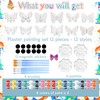 Arrowbash 12 Sets Butterfly Painting Kit Summer Ceramic to Paint