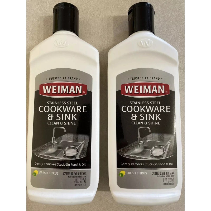 weiman (2) Weiman Stainless Steel Sink Cleaner and Polish -