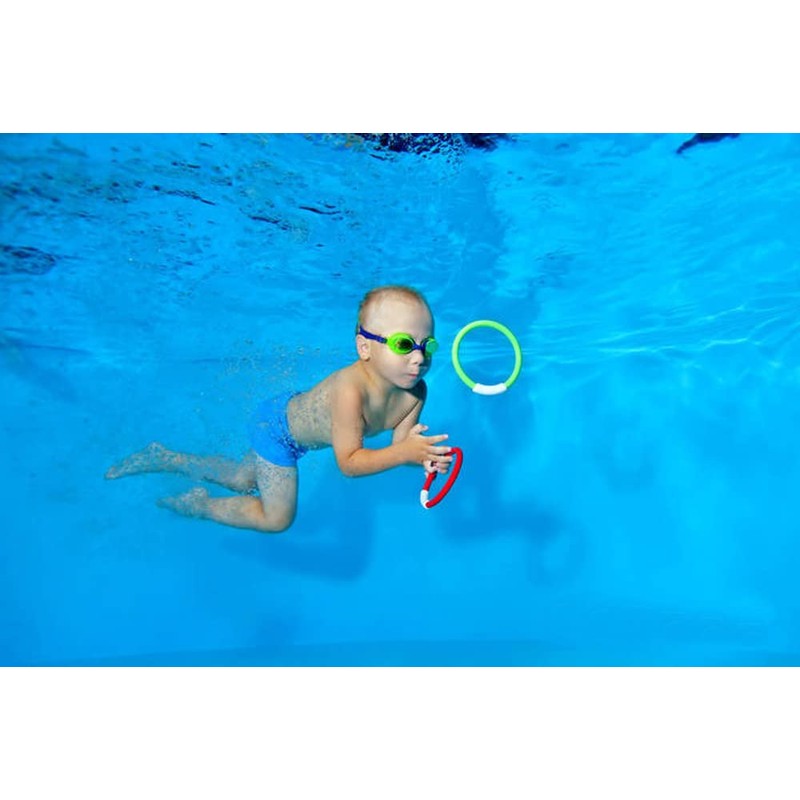 Diving Rings Penta Angel 4Pcs Plastic Portable Underwater Swimming Pool