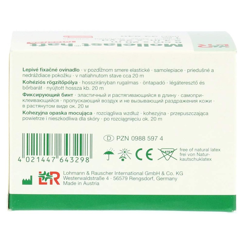 Mollelast haft color latexfrei rot 6cm