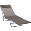Outsunny Folding Chaise Lounge Chair, Pool Sun Tanning Chair, Outdoor