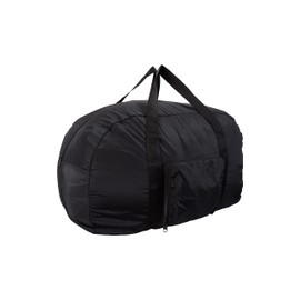 Mountain Warehouse Cabin Sized Packaway Holdall - 40L Hand Luggage, Lightweight, Water Resistant Bag, Taped Seams, Zipped Security Pocket - for Travelling & Daily Use Black