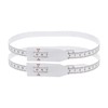 sourcing map 2Pcs Head Circumference Tape 56cm Plastic Measuring Rule