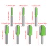 7Pcs 8mm Mill Cutter Cove Router Bit Round Nose Cove