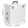 Udorich Make-up Case with 3 Detachable Tiers, Portable Carrying Handle,