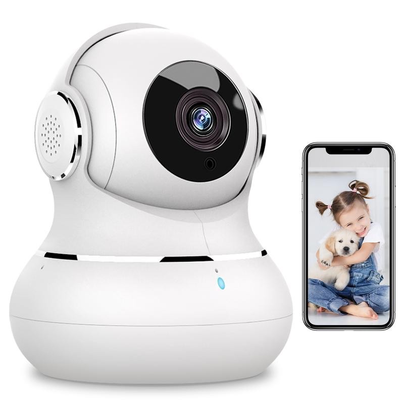 Litokam 2K Indoor Camera: 360° Pan/Tilt Home Security for Pets,