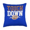 Touchdown Season Football Lovers Fans Throw Pillow