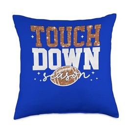 Touchdown Season Football Lovers Fans Throw Pillow