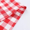 Zdada Red and White Check Table Cover Fabric Checker Table