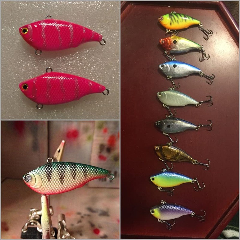 wLure 10 Blank Lipless Fishing Lure Bodies 2 1/4 Inch
