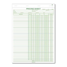 Pricing Sheets, 250/Pk