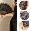 LOYELEY 2pcs Folding Lace Fan Flower Fan Dance Dance Spanish