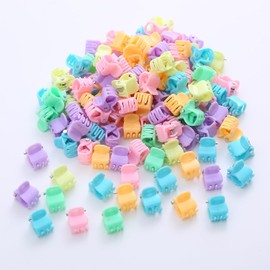 Pack of 50 Mini Hair Claw Clips, Cute Hair Clips, Small, Non-Slip Hair Grippers, Colourful Hair Styling Accessories, Small Hair Clips as a Gift for Women and Women, Colour A