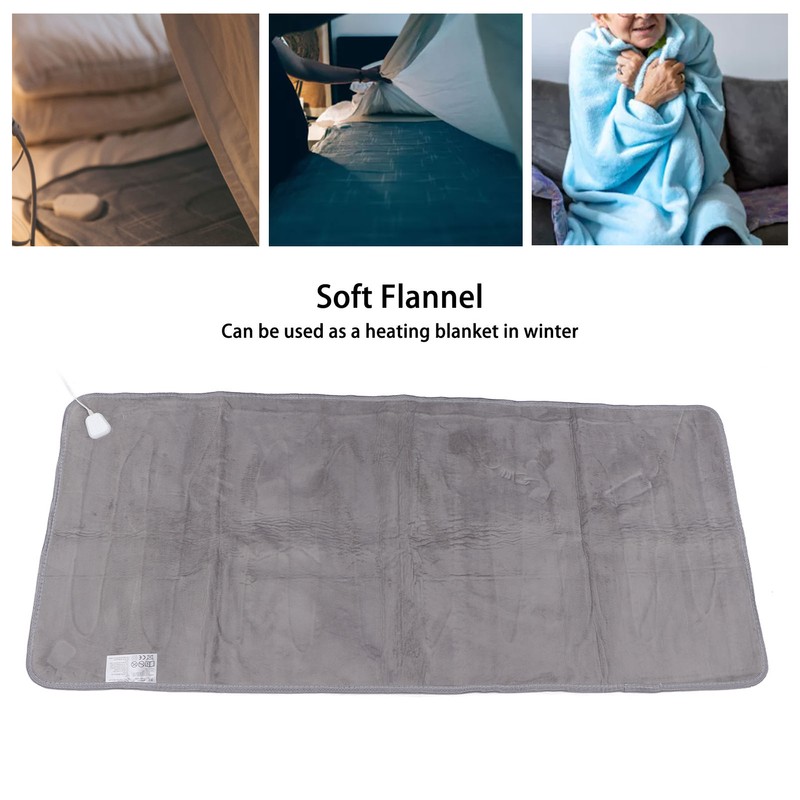 Heated Blanket Soft Flannel 150x70cm Portable Comfortable Warm Electric Throw