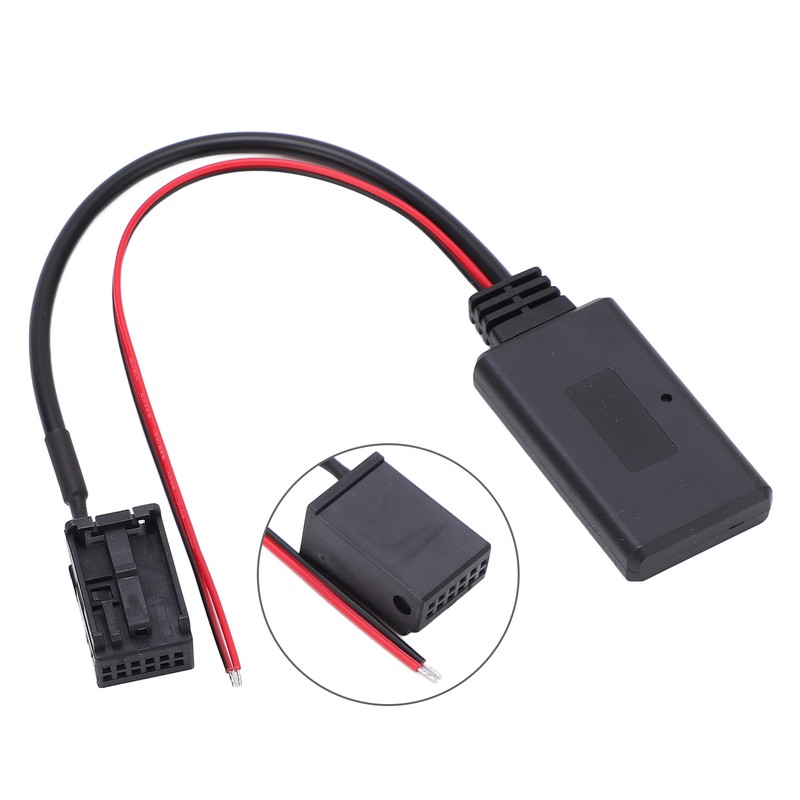23cm Bluetooth AUX IN Adapter Module 12Pin Wireless Black Replacement